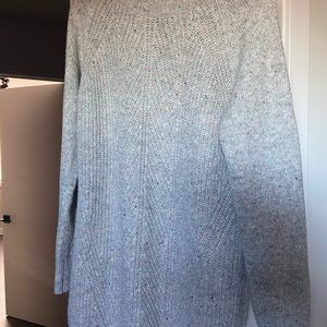 Cozy Gray Knit Maternity Sweater
